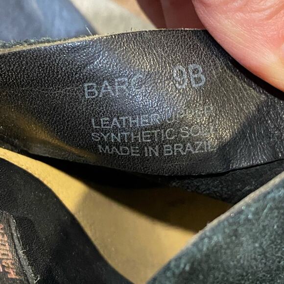 STEVEN by Steve Madden Black Suede Studded Barc High Heel Clogs Sz 9B - Picture 11 of 14